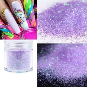 💕5/$18 1 Purple Glitter 10ml Nail Art Powder